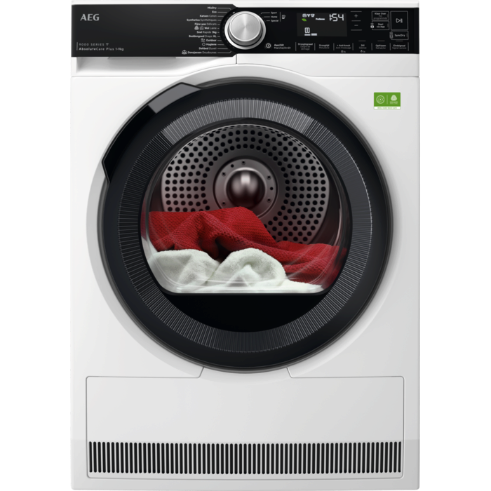 AEG 9000 AbsoluteCare® Plus - Warmtepomp Droger 9 kg T97DR9B6PC afbeelding