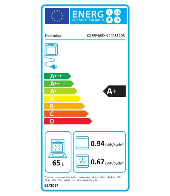 Electrolux  600 SurroundCook - Heteluchtoven met pyrolysereiniging  KOFFP46BX