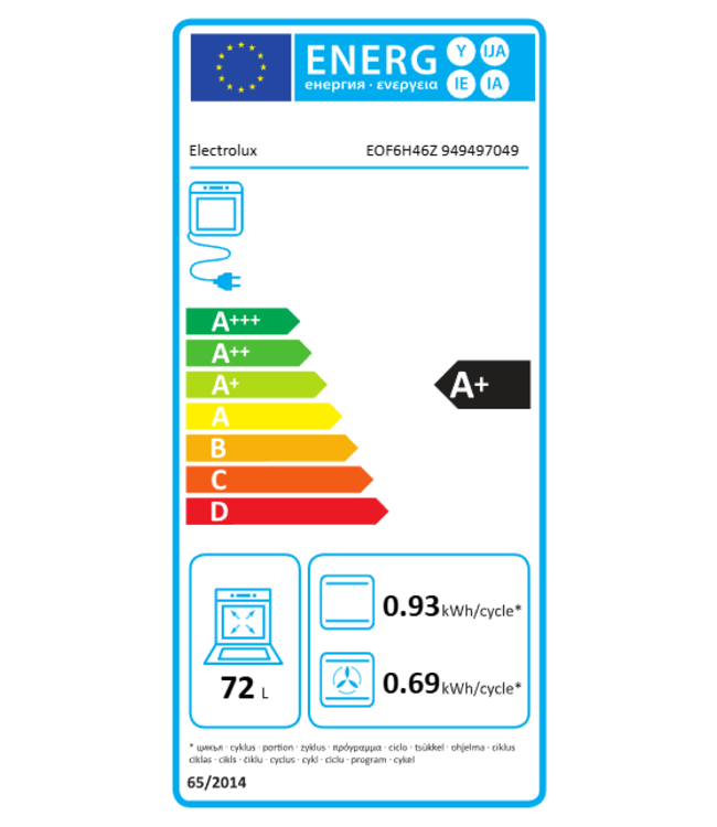 Electrolux 600 SurroundCook - Heteluchtoven EOF6H46Z