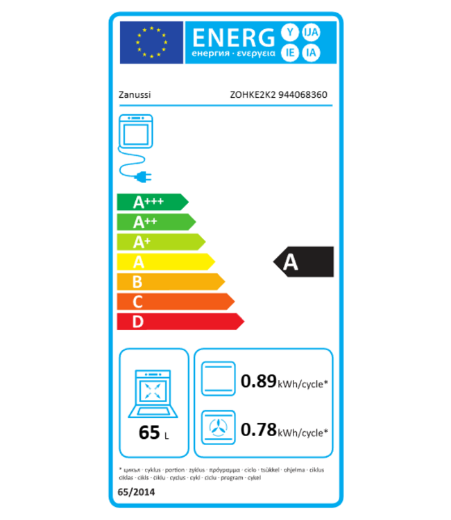 Zanussi Heteluchtoven ZOHKE2K2