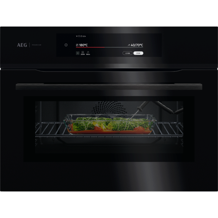 AEG 9000 ProAssist - Heteluchtoven met magnetron CM9600B afbeelding