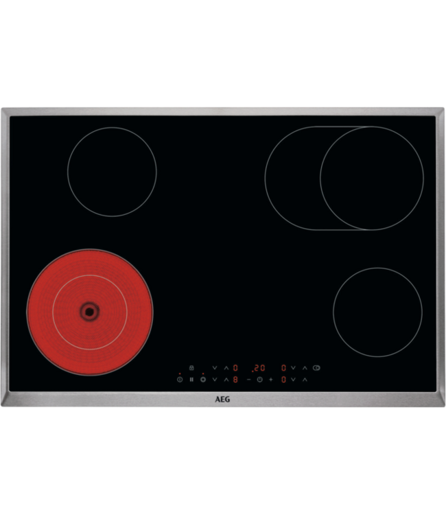AEG 3000 Radiant Hob - vitrokeramische kookplaat, 80 cm HK834060XB