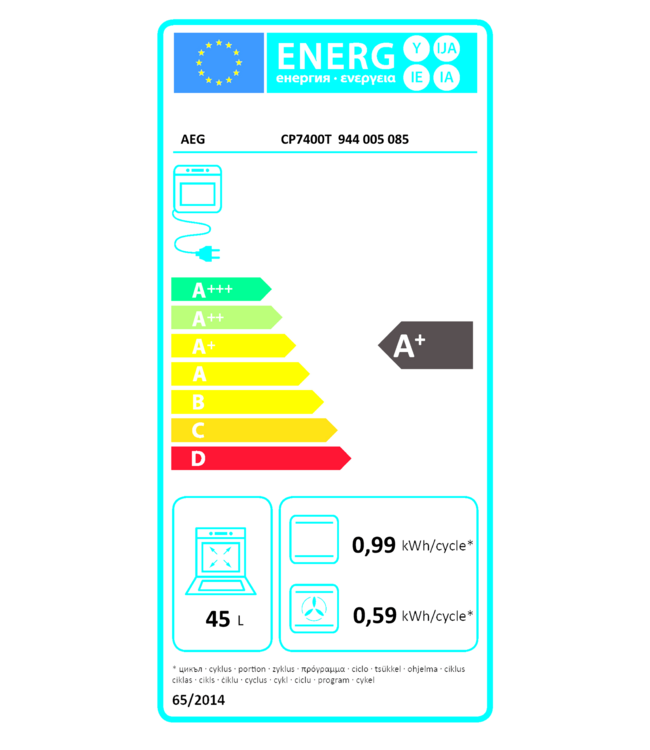 AEG 7000 MealAssist met SteamBake - Heteluchtoven met stoomondersteuning met pyrolysereiniging CP7400T