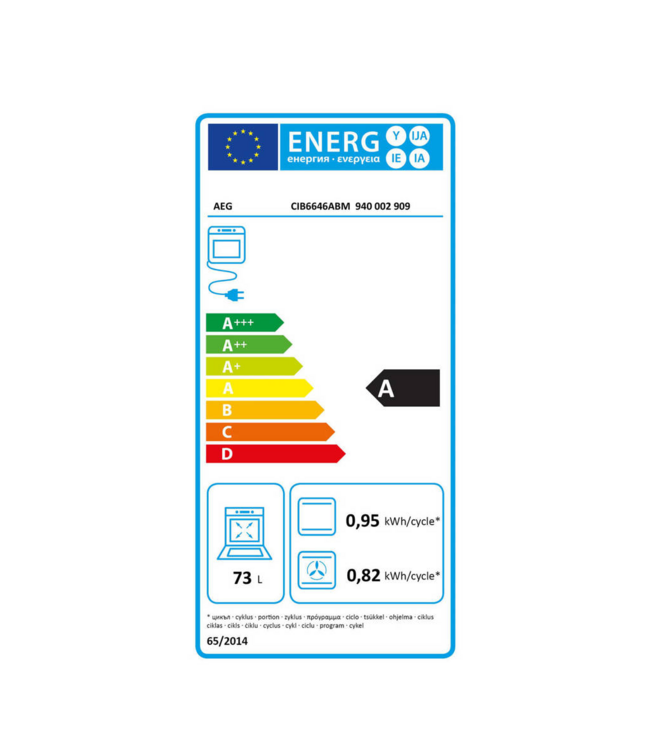 AEG inductie fornuis CIB6646ABM