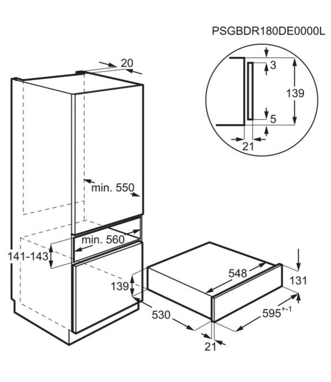 AEG Warmhoudlade CD1100B