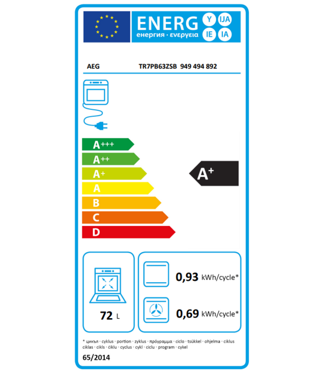 AEG 7000 MealAssist met SteamCrisp - Heteluchtoven met stoomondersteuning met pyrolysereiniging TR7PB63ZSB