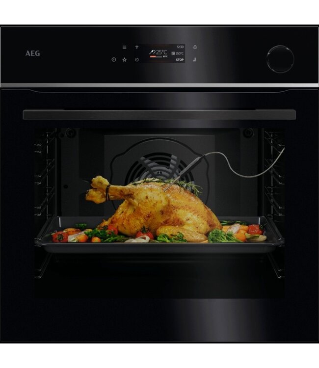 AEG 7000 MealAssist met SteamCrisp - Heteluchtoven met stoomondersteuning met pyrolysereiniging TR7PB63ZSB