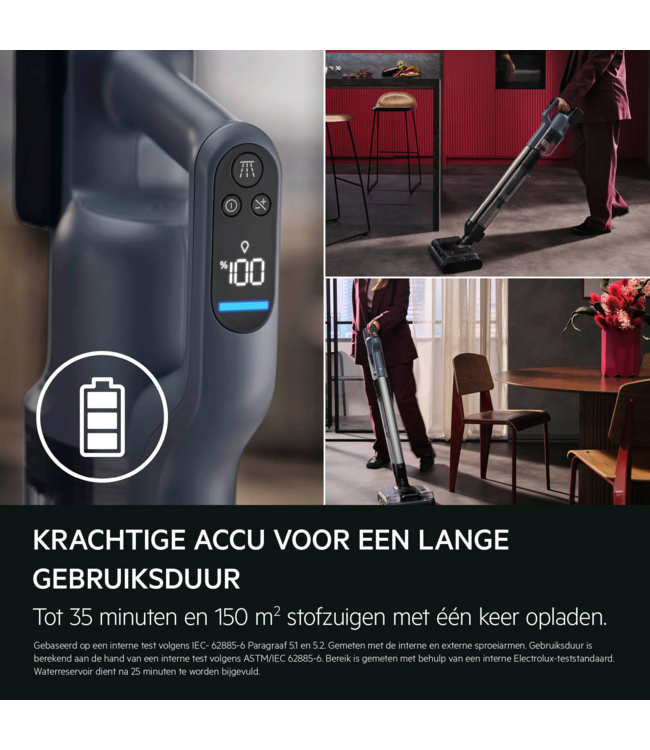 AEG Ultimate 8000 Steelstofzuiger tot 80 min gebruiksduur AW82U1DB