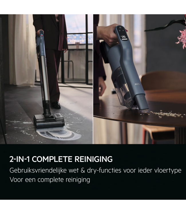 AEG Ultimate 8000 Steelstofzuiger tot 80 min gebruiksduur AW82U1DB