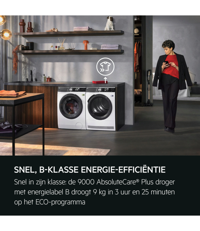 AEG 9000 AbsoluteCare® Plus - Warmtepomp Droger 9 kg TR969PB4C