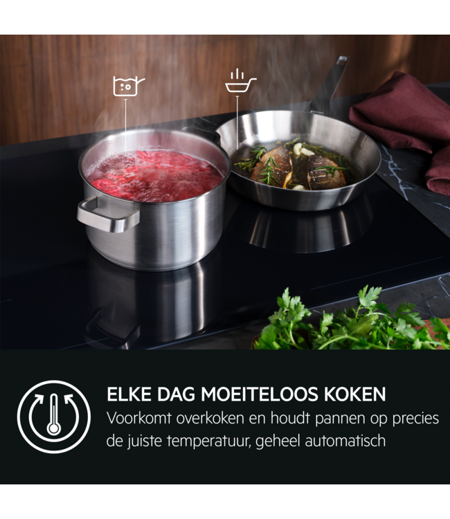 AEG 8000 Sense Boil+Fry - inductiekookplaat, 80 cm NIG84B30IB