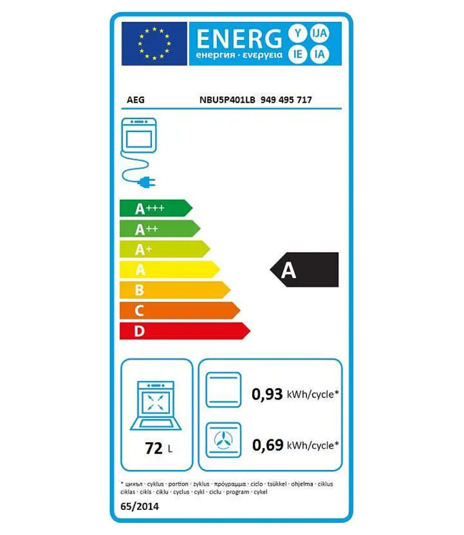 AEG 5000 SurroundCook - Heteluchtoven met pyrolysereiniging NBU5P401LB