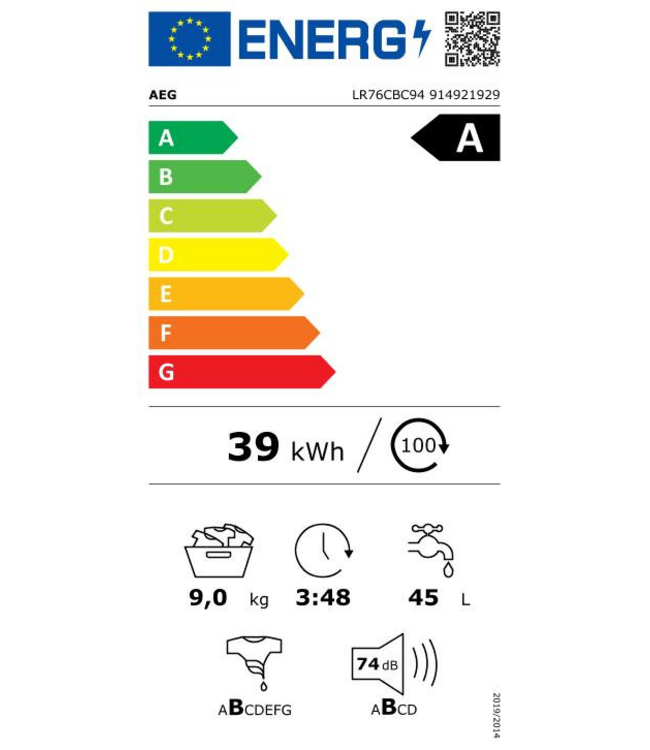 AEG 7000 ProSteam® - UniversalDose Wasmachine 9 kg LR76CBC94