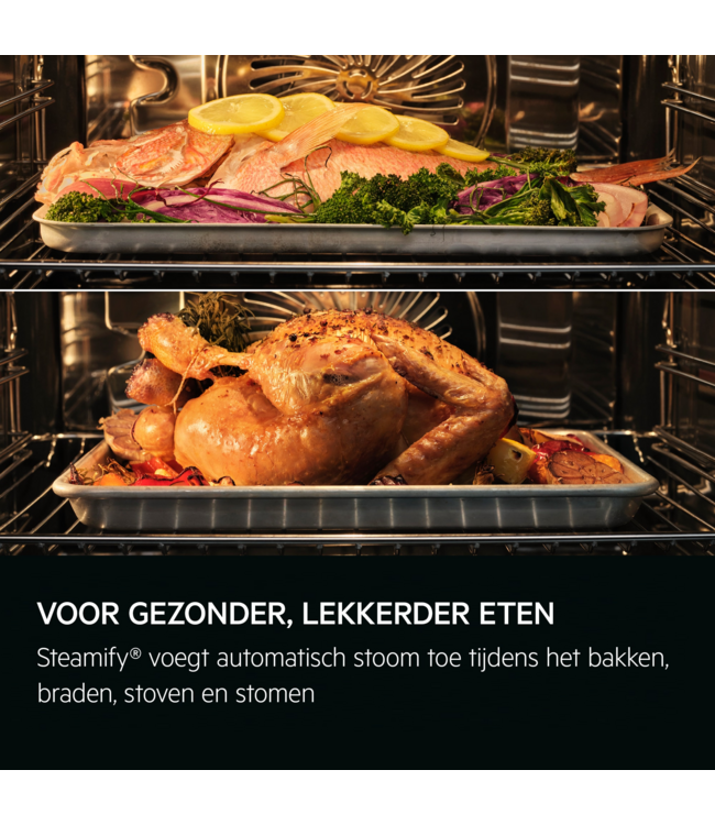 AEG 8000 MealAssist met SteamPro - Combi hetelucht- en stoomoven TB8SB73ZAB