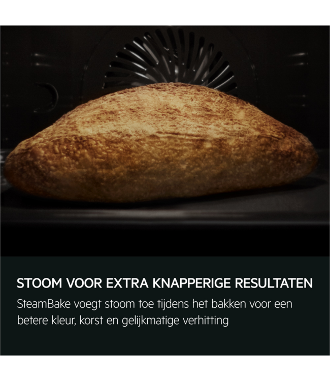 AEG 5000 SurroundCook met SteamBake - Oven met stoomondersteuning met pyrolyse, Zwart TA5PB53FAB