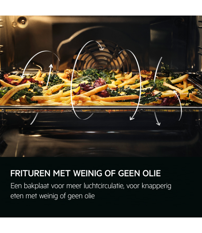 AEG 5000 SurroundCook met SteamBake - Oven met stoomondersteuning met pyrolyse, Zwart TA5PB53FAB