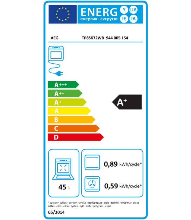 AEG 8000 MealAssist met SteamPro - Combi hetelucht- en stoomoven  TP8SK72WB