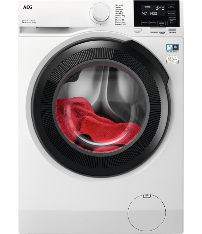 AEG 6000 serie ProSense¨ Wasautomaat - Voorlader Wasmachine voorlader 8kg LR63864