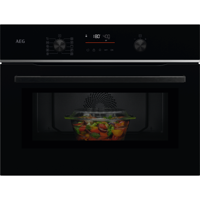 AEG 5000 CombiAir - Microgolfoven met heteluchtfunctie Zwart TO5NK401B
