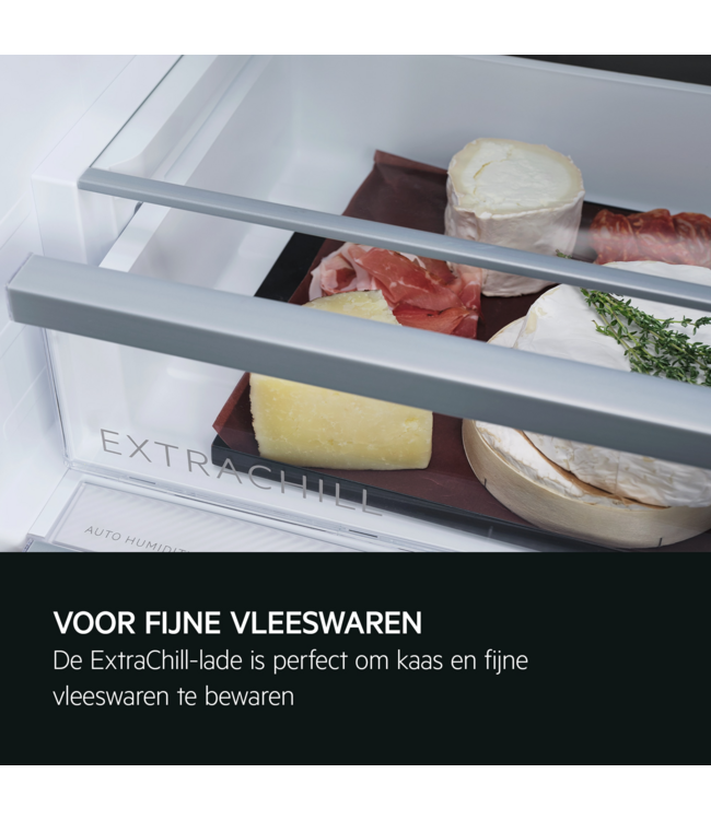 AEG 7000 GreenZone+ - Koel/vrieskast vrijstaand 202 cm vingervlekvrije rvs ORC7P361CX