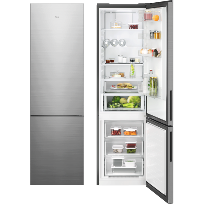 AEG 7000 GreenZone+ - Koel/vrieskast vrijstaand 202 cm vingervlekvrije rvs ORC7P361CX