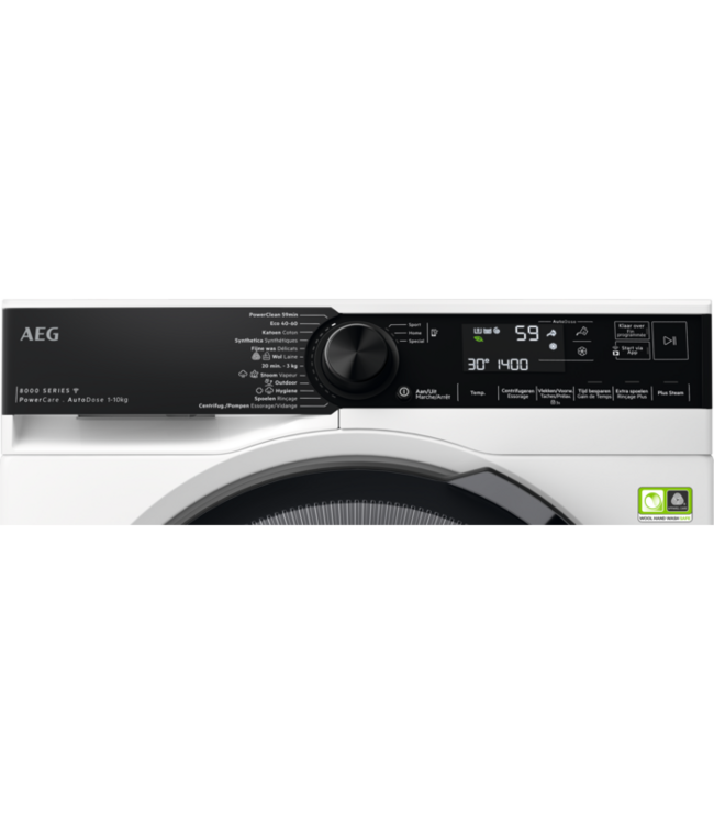 AEG 8000 serie PowerCare Autodose Wasmachine voorlader 10 kg L86FR16S6Q