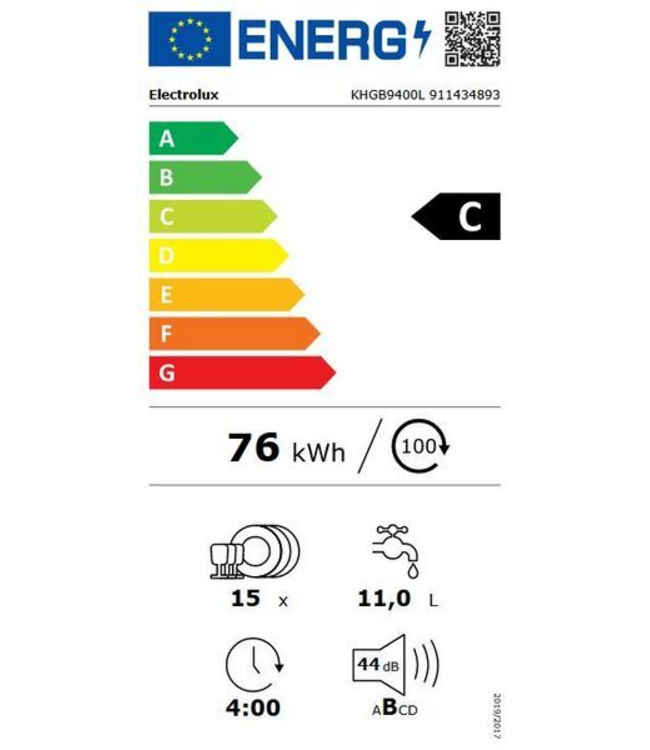 Electrolux 700 GlassCare Inbouwvaatwasser KHGB9400L