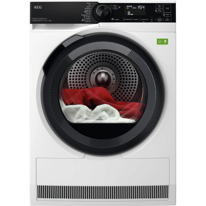 AEG 9000X AbsoluteCareÂ® Pro - Warmtepomp Droger 9 kg TR969V6C