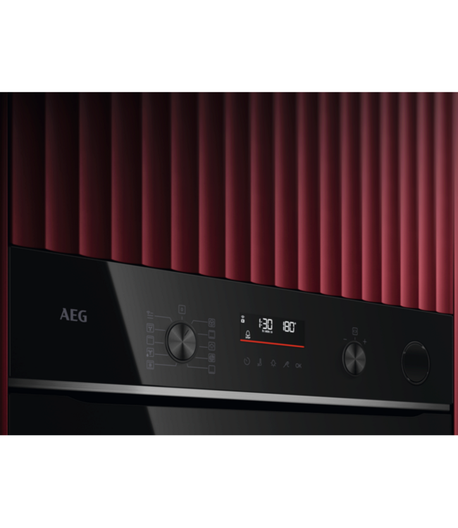 AEG 6000 SenseCook met SteamCrisp - Heteluchtoven met stoomondersteuning met pyrolysereiniging  V7PBR521SB