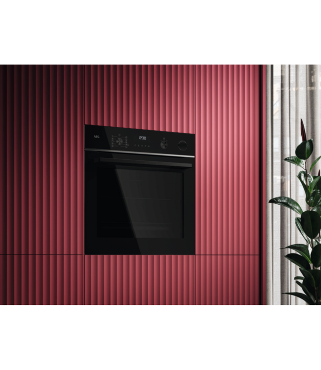 AEG 6000 SenseCook met SteamCrisp - Heteluchtoven met stoomondersteuning met pyrolysereiniging  V7PBR521SB