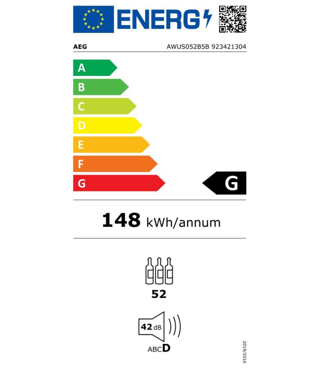 AEG Wijnkoeler onderbouw AWS4052B5B