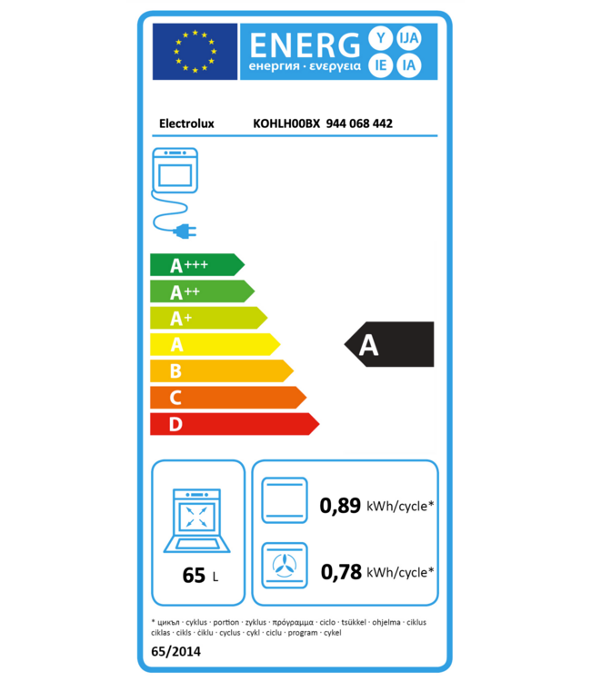 Electrolux 300 Convection - Warmeluchtoven KOHLH00BX