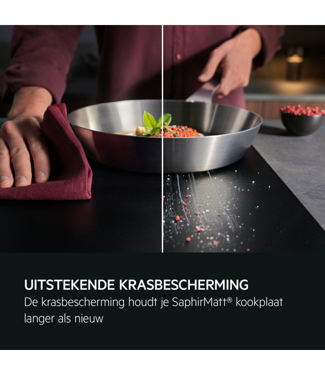 AEG 6000 Pure Bridge - inductiekookplaat, SaphirMatt® Pure, 60 cm PI6000S60