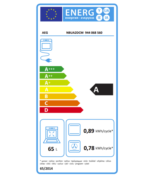 AEG 5000 SurroundCook - Heteluchtoven NBUA2DCM