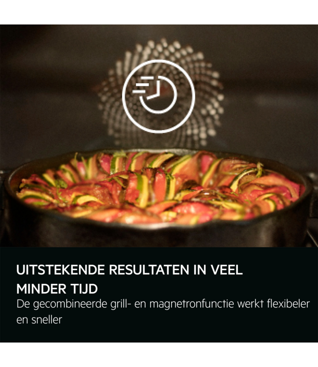 AEG 6000 CombiQuick - Heteluchtoven met magnetron TK6NK40PB