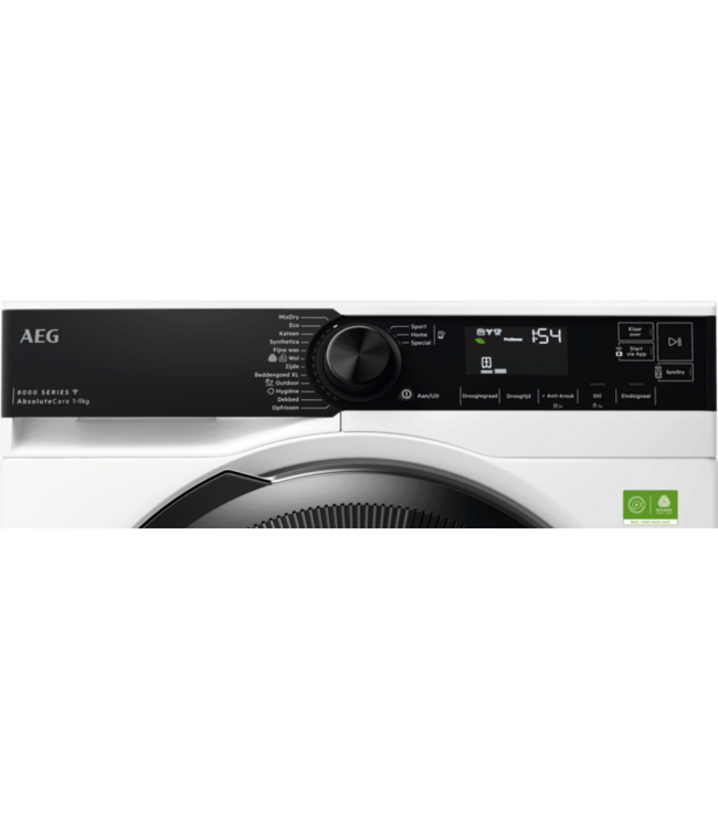 AEG 8000 AbsoluteCare® - Warmtepomp Droger 9 kg TR869T4C
