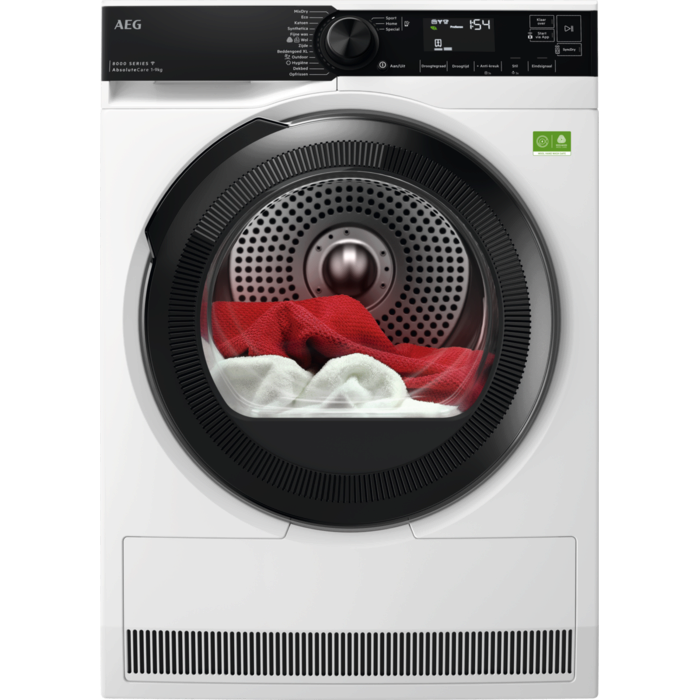 AEG 8000 AbsoluteCare® - Warmtepomp Droger 9 kg TR869T4C