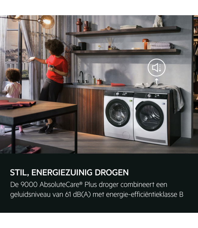 AEG 9000 AbsoluteCare® Plus - Warmtepomp Droger 8 kg TR968B4C