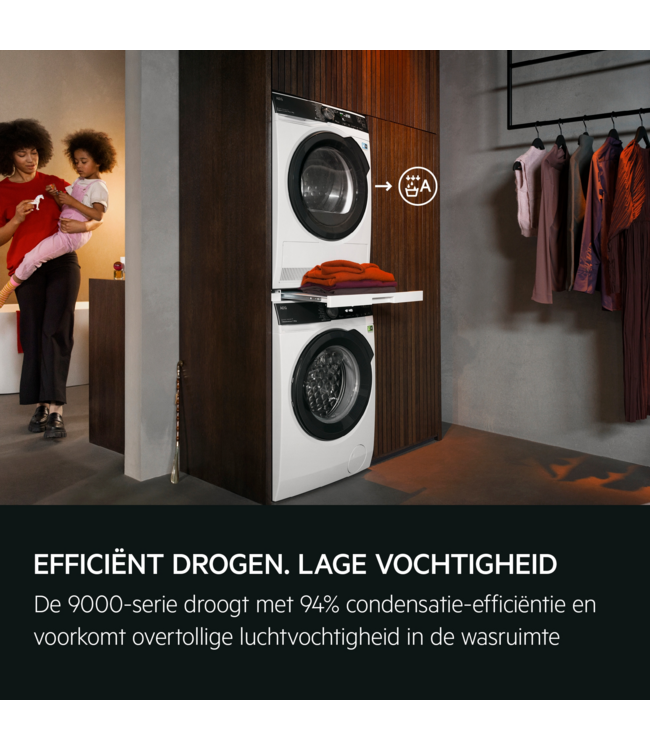 AEG 9000 AbsoluteCare® Plus - Warmtepomp Droger 8 kg TR968B4C