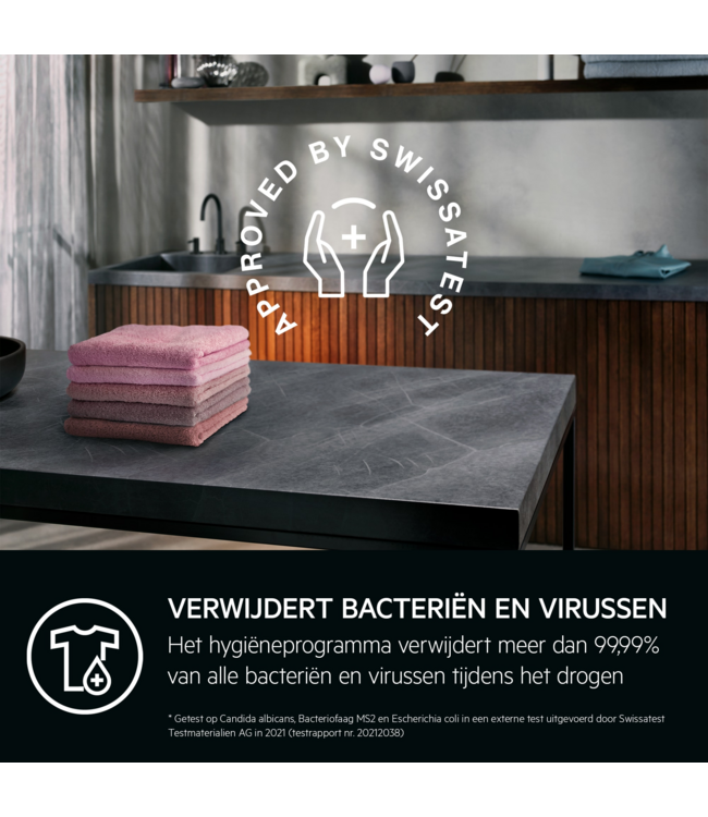 AEG 8000 AbsoluteCare® - Warmtepomp Droger 8 kg Dark Silver TR868DS4