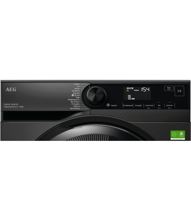 AEG 8000 AbsoluteCare® - Warmtepomp Droger 8 kg Dark Silver TR868DS4