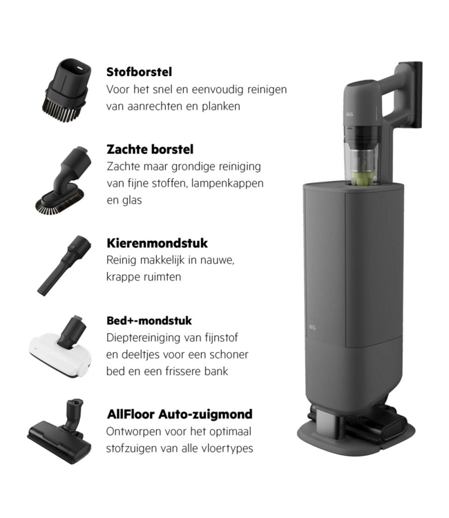 AEG 7000 Steelstofzuiger tot 50 min gebruiksduur AP72UB21ES