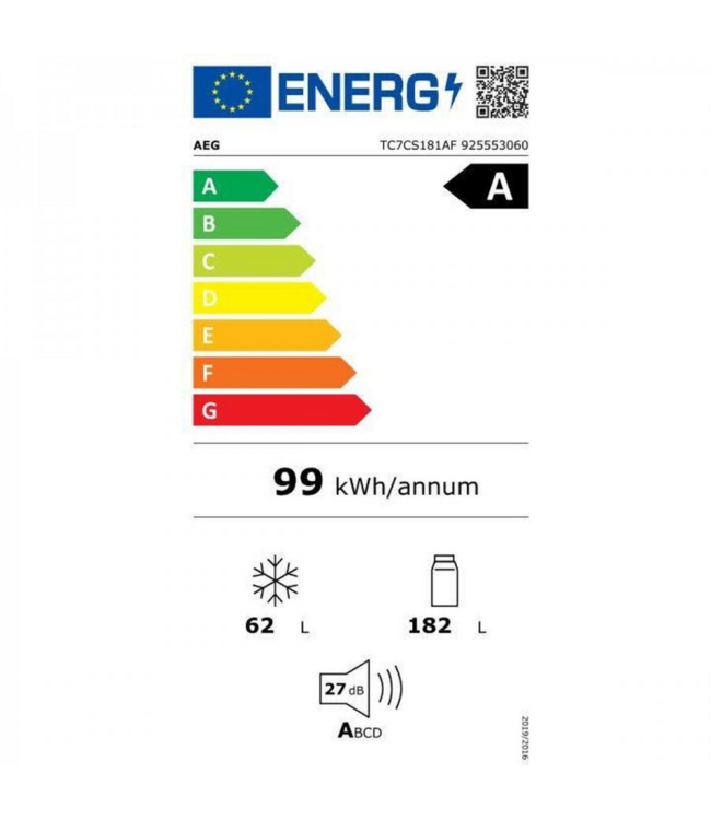 AEG 7000 NoFrost CoolAssist® Koel/vrieskast inbouw 178 cm TC7CS181AF