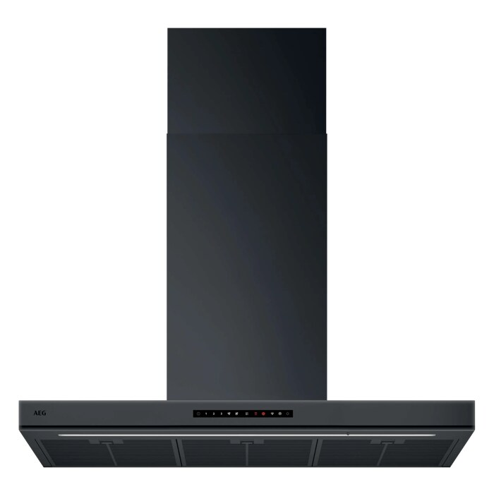 AEG 8000 AuroraTech - Schouwafzuigkap met Hob2Hood 90 cm Mat zwart NDB8791CT