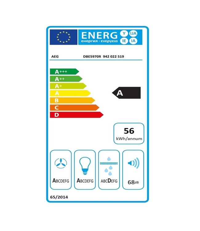 AEG 6000 serie ExtractionTech Schouwafzuigkap 90 cm DBE5970R