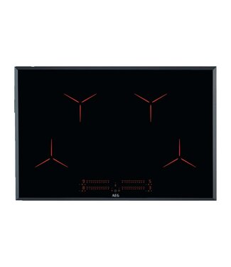 AEG AEG 3000 serie Pure Black inductie Kookplaat 80 cm IPE8453SFB