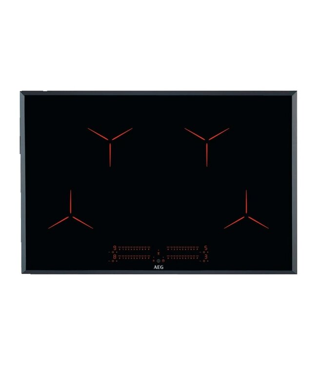 AEG 3000 serie Pure Black inductie Kookplaat 80 cm IPE8453SFB