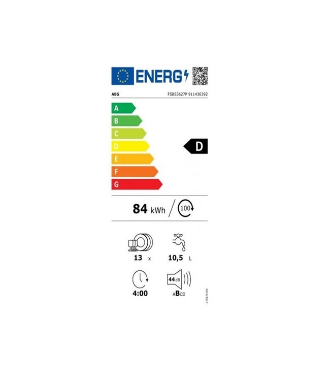 AEG 6000 serie SatelliteClean¨ Inbouwvaatwasser FSB53627P
