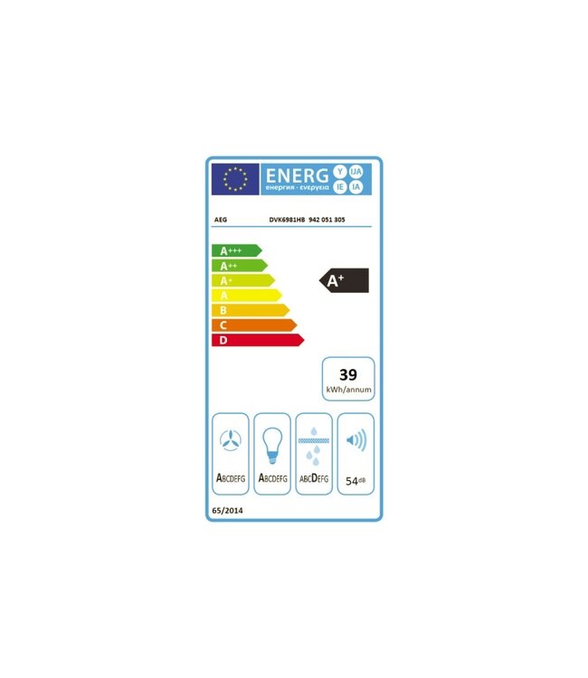 AEG 6000 Hob2Hood - Schouwafzuigkap 90 cm met Hob2Hood DVK5961HB