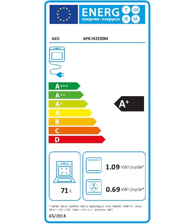 AEG 8000 AssistedCooking Heteluchtoven met pyrolysereiniging BPK742220M